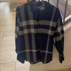 Burberry Britt extra large cotton button up